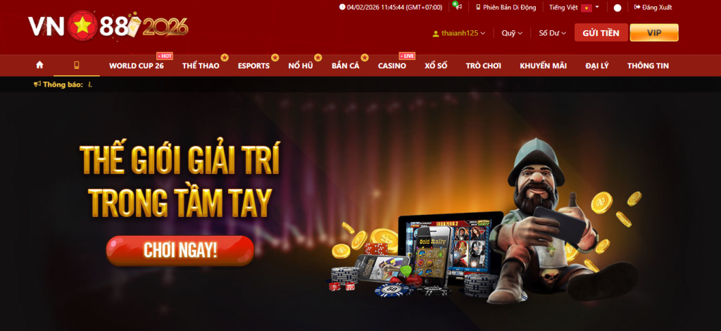 nền tảng VN88 mobile