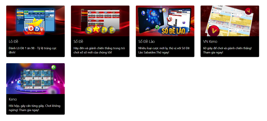 các game xổ số VN88